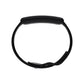 Side profile of black silicone Pocketbands wristband for holding YubiKey 5 NFC 