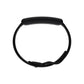 Side profile of black silicone Pocketbands wristband for holding YubiKey 5 NFC 
