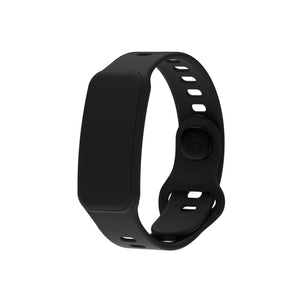 Black silicone NFC wristband Pocketbands YubiKey holder - RFID bracelet